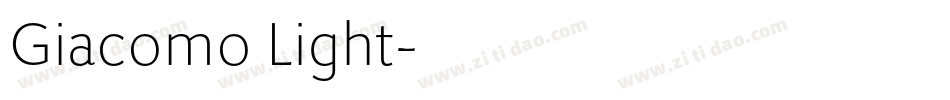 Giacomo Light字体转换